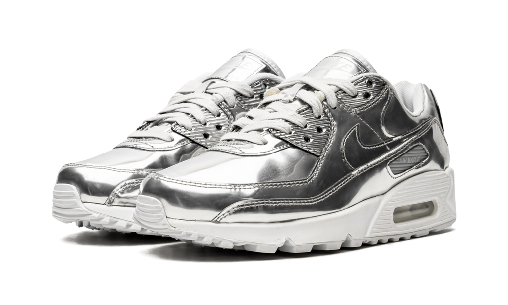 Women's AIR MAX 90 "Metallic Pack - Silver" CQ6639 001 - product image from the listing.