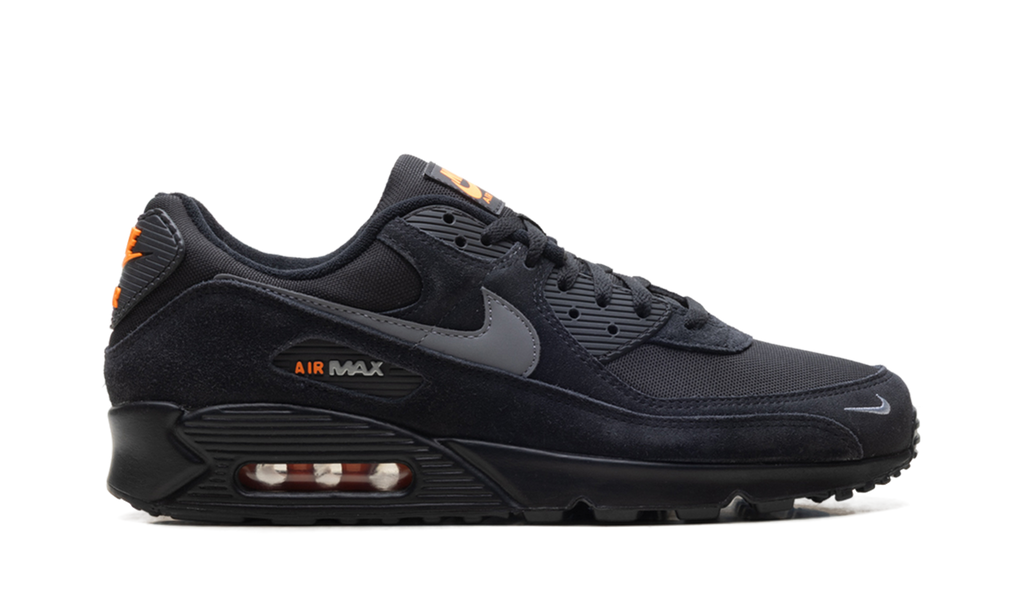 "Black Metallic Cool Grey Orange" Air Max 90 DO6706 010 - product image from the listing.