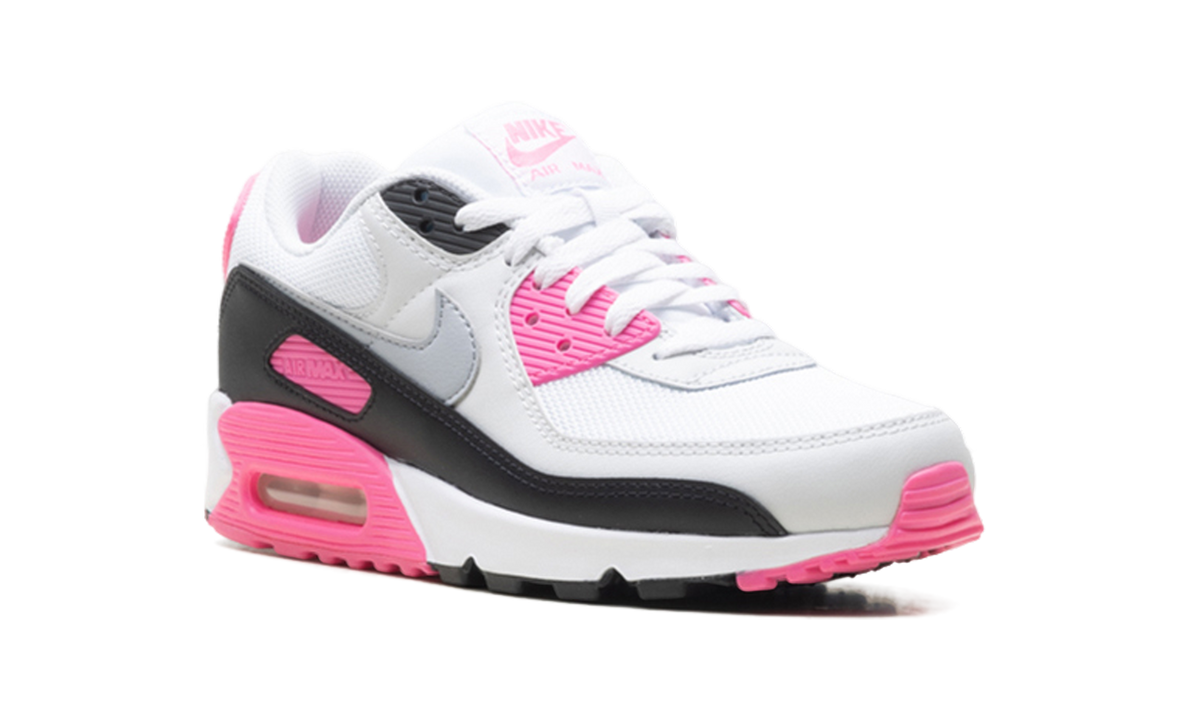 Women's Air Max 90 "White Pink Glow Wolf Grey" IM4613 100 - product image from the listing.