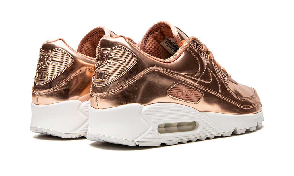 Women's AIR MAX 90 "Metallic Pack - Rose Gold" CQ6639 600 - product image from the listing.
