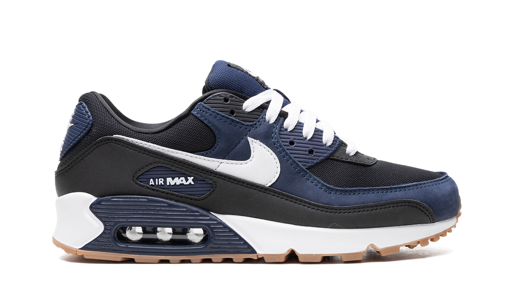 "Midnight Navy Gum" Air Max 90 "MIDNIGHT NAVY" FB9658 400 - product image from the listing.