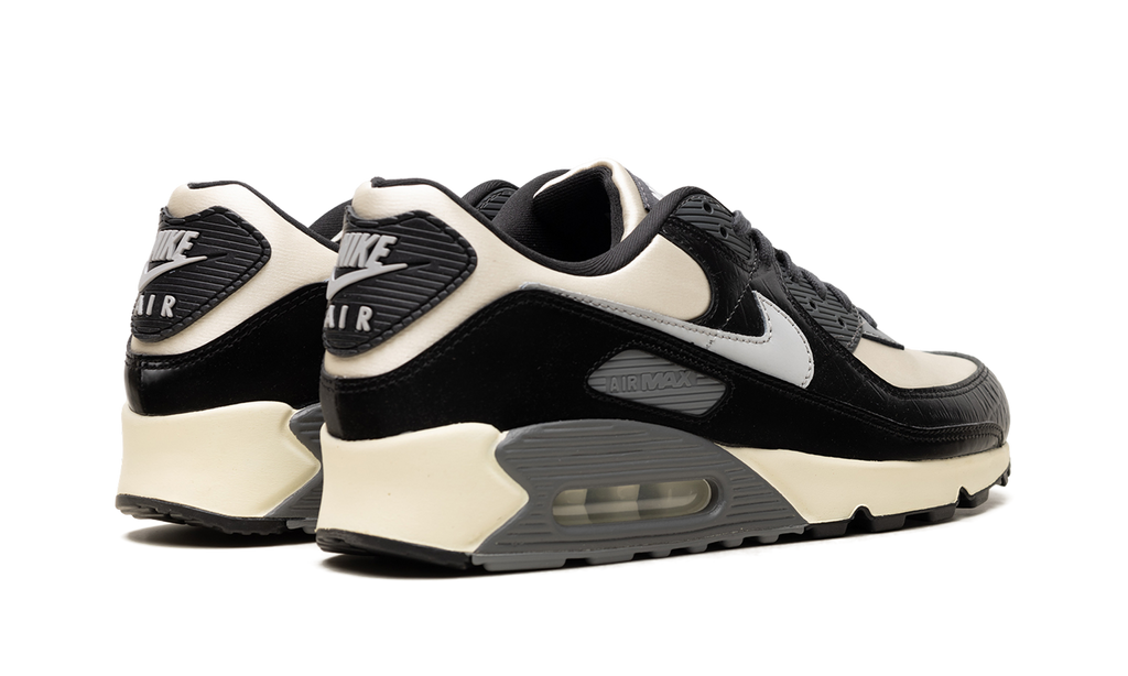 "Croc - Coconut Milk / Black" Nike Air Max 90 IO4468 100 - product image from the listing.