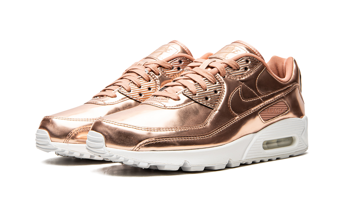 Women's AIR MAX 90 "Metallic Pack - Rose Gold" CQ6639 600 - product image from the listing.